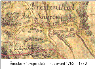 Textov pole: irok Dl v 1.vojenskm mapovn 1763  1772