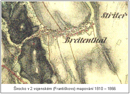 Textov pole: irok Dl ve 2.vojenskm mapovn 1810  1866